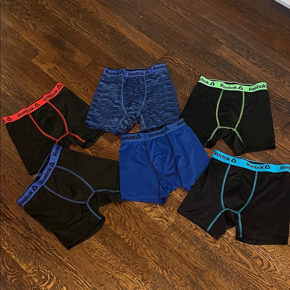 Six pair boys, Reebok,boxer briefs like new condition